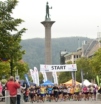 Sterke resultater på Trondheim maraton